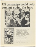 Artist: TIPPING, Richard | Title: Swine flu: a broadsheet from the portfolio Rare birds with sticky wings. | Date: 1978 | Technique: offset-lithograph