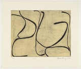 Artist: Kovacs, Ildiko. | Title: Sway | Date: 2005 | Technique: drypoint and aquatint, printed in black and green ink, from two copper plates