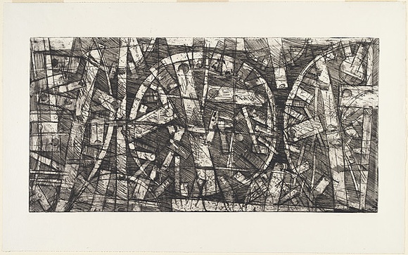 Artist: Kemp, Roger. | Title: Horizontal eight. | Date: c.1974 | Technique: etching, printed in black ink, from one magnesium plate