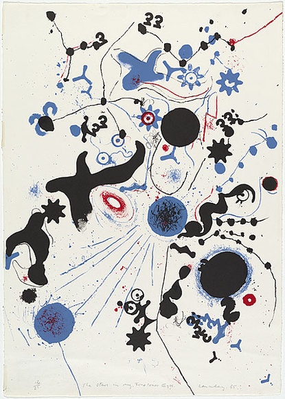 Artist: Lanceley, Colin. | Title: The stars in my true love's eyes. | Date: 1965 | Technique: lithograph, printed in colour, from multiple zinc plates | Copyright: © Colin Lanceley. Licensed by VISCOPY, Australia