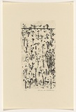 Artist: WILLIAMS, Fred | Title: Decorative panel, Yan Yangs. Number 2 | Date: 1965-66 | Technique: etching, engraving, aquatint, drypoint, flat biting, messotint rocker | Copyright: © Fred Williams Estate