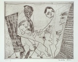Artist: Allen, Davida | Title: Feeling sexy | Date: 1990 | Technique: etching and aquatint, printed in black ink, from one plate