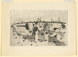 Artist: WILLIAMS, Fred | Title: Chopped trees, Lysterfield | Date: 1965-66 | Technique: etching, aquatint, drypoint, burnishing, printed in black ink with plate-tone, from one zinc plate | Copyright: © Fred Williams Estate