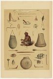Artist: Angas, George French. | Title: The Aboriginal inhabitants [1]. | Date: 1846-47 | Technique: lithograph, printed in colour, from multiple stones; varnish highlights by brush