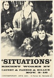 Artist: UNKNOWN | Title: 'Situations' recent work by Causby & Faehse & Killick..., Contemporary Arts Society [Adelaide] | Date: 1968 | Technique: screenprint, printed in black ink, from one stencil