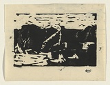 Artist: WILLIAMS, Fred | Title: Landscape, Kent [3rd version] | Date: c.1954 | Technique: linocut, printed in black ink, from one block | Copyright: © Fred Williams Estate