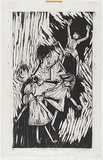 Artist: Clifton, Nancy. | Title: Children at play. | Date: 1967 | Technique: woodcut, printed in black ink, from one block