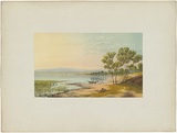 Artist: Chevalier, Nicholas. | Title: Lake Wellington, Gippsland | Date: 1865 | Technique: lithograph, printed in colour, from multiple stones