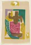 Title: Native dancer | Date: 1953 | Technique: screenprint, printed in colour, from four stencils
