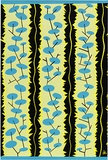Artist: Lane, Leonie. | Title: wrapping paper: Hatstand [green and blue] | Date: 1985 | Technique: screenprint, printed in colour, from three stencils | Copyright: © Leonie Lane