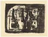 Artist: KING, Grahame | Title: Composition | Date: 1962 | Technique: lithograph, printed in black ink, from one stone [or plate]
