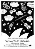 Artist: Stejskal, Josef Lada. | Title: Sydney Youth Orchestra 1990 Concert Series. Concert Hall Sydney Opera House. | Date: 1990 | Technique: offset-lithograph, printed in black ink, from one plate