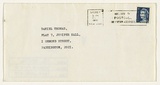 Artist: MILLISS, Ian | Title: (Letter to Daniel Thomas containing Mailing piece B) | Date: 1970 | Technique: envelope, addressed, stamped and franked; pen and ink