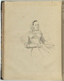 Artist: NICHOLAS, William | Title: The wife (Mrs Baker) | Date: 1847 | Technique: pen-lithograph, printed in black ink, from one plate