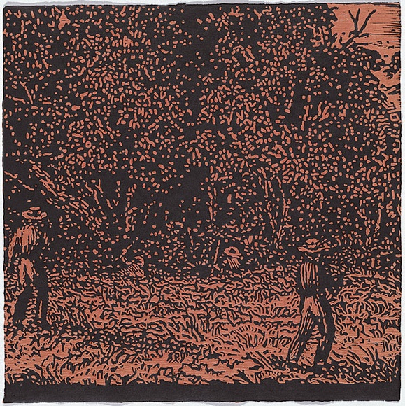 Artist: Bryant, Darren | Title: Travellers' tales. | Date: 1998 | Technique: linocut, printed in colour ink, with blind embossing, from seven plates