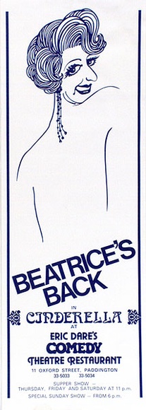 Artist: UNKNOWN | Title: Beatrice's back.. | Date: c.1975