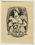 Title: Kathleen Shannon | Date: c.1970 | Technique: lineblock, printed in black ink, from one block