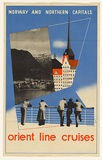 Artist: Beck, Richard. | Title: Orient line cruises - Norway and northern capitals. | Date: 1937 | Technique: lithograph, printed in colour, from multiple plates