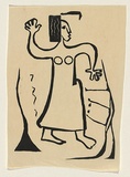 Title: Native dancer | Date: 1953 | Technique: screenprint, printed black ink, from one stencil