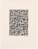 Artist: Peart, John. | Title: For F.L. | Date: 2004 | Technique: etching, aquatint and open-bite, printed in black ink, from one plate