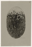 Artist: WILLIAMS, Fred | Title: Oval landscape | Date: 1965-66 | Technique: sugar aquatint, engraving and drypoint, printed in black ink, from one zinc plate | Copyright: © Fred Williams Estate