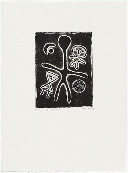 Artist: Rooney, Robert. | Title: Night 1954 - 2001 | Date: 1954 | Technique: etching, printed ink black ink, from one plate | Copyright: Courtesy of Tolarno Galleries