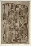 Artist: Darroch, Lee J. | Title: Yorta yorta cloak | Date: 1999, May | Technique: etching, printed in black ink, from one plate | Copyright: © Lee Darroch, artist