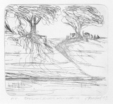 Artist: Hart, Pro. | Title: Christmas card: Darling River, Wilcannia | Date: 1978 | Technique: etching