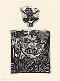 Artist: HANRAHAN, Barbara | Title: Infant joy | Date: 1988 | Technique: linocut, printed in black ink, from two blocks