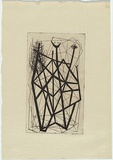 Artist: Stein, Guenter. | Title: Trees. | Date: (1955) | Technique: etching, printed in black ink, from one plate | Copyright: © Bill Stevens (name changed by deed poll in 1958)