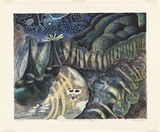 Artist: Robinson, William. | Title: Creation landscape - Man and the Spheres II. | Date: 1991, September, October, November | Technique: lithograph, printed in colour, from 10 stones [or plates]