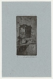 Artist: WILLIAMS, Fred | Title: House by Paddington Canal | Date: 1954-55 | Technique: etching, drypoint, printed in black ink, from one copper plate | Copyright: © Fred Williams Estate