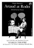 Artist: Stejskal, Josef Lada. | Title: Charles Marowitz's Artaud at Rodez, directed by Ian Watson ... Stables Theatre | Date: 1981 | Technique: offset-lithograph