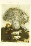 Artist: Bragge, Anita. | Title: Schafporling | Date: 1999, November | Technique: etching, drypoint and aquatint, printed in colour, from multiple plates