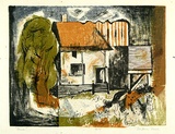 Artist: Brash, Barbara. | Title: House. | Date: c.1958 | Technique: lithograph, printed in colour, from five plates