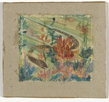 Artist: Mansell, Byram. | Title: Sea snake, Barrier Reef | Date: 1940 | Technique: colour monotype