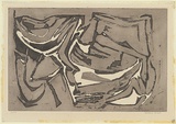 Artist: Brash, Barbara. | Title: Etching. | Date: 1963 | Technique: aquatint, deep etch printed in black ink with plate-tone, from one plate