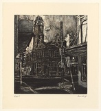 Artist: Harding, Nicholas. | Title: not titled [King Street] | Date: 2003 | Technique: etching, aquatint, sugar-lift and open-bite, printed in colour, from three plates