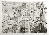 Artist: Ryder, Jan Scott. | Title: Flossy. | Date: 1991 | Technique: drypoint, printed in black ink, from one plate