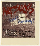 Artist: UNKNOWN | Title: Exhibition poster: Art sucks, doesn't everybody? | Date: c.1982 | Technique: screenprint