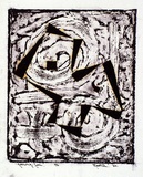 Artist: Hawkins, Weaver. | Title: Growing form | Date: 1964 | Technique: linocut, printed in black ink, from one block | Copyright: The Estate of H.F Weaver Hawkins