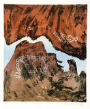 Artist: KING, Grahame | Title: Noulangi V | Date: 1984 | Technique: lithograph, printed in colour, from three stones [or plates]
