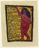 Artist: HANRAHAN, Barbara | Title: I wonder by my troth, what thou and I did, till we lov'd? | Date: 1962 | Technique: linocut, printed in colour, from four blocks