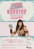 Title: Zina Warrior Print Fest Zine fair. Prospect Town Hall, January 2020.