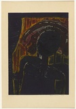 Artist: HANRAHAN, Barbara | Title: not titled | Date: 1963 | Technique: etching, printed in colour from one  plate
