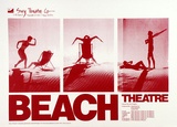 Artist: UNKNOWN | Title: Beach Theatre, Swy Theatre Co | Technique: screenprint, printed in colour, from one stencil