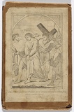 Title: Jesus assisted by Simon of Cyrene | Date: c.1845 | Technique: engraving, printed in black ink, from one copper plate