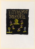 Artist: Abdulla, Ian. | Title: All about rabbitin on a Sunday | Date: 1988 | Technique: screenprint, printed in colour, from multiple stencils | Copyright: © Ian W. Abdulla