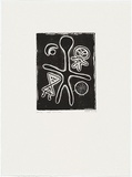 Artist: Rooney, Robert. | Title: Night 1954 - 2001 | Date: 1954 | Technique: etching, printed ink black ink, from one plate | Copyright: Courtesy of Tolarno Galleries