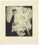 Artist: Dyson, Will. | Title: Temptation no.1: Dear me, one had no idea she was half so attractive. | Date: c.1929 | Technique: drypoint, printed in black ink, from one plate